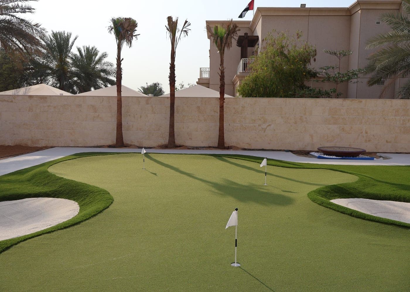 Al Mizhar Short Approach Course, synthetic putting green in Al Mizhar, Dubai, UAE