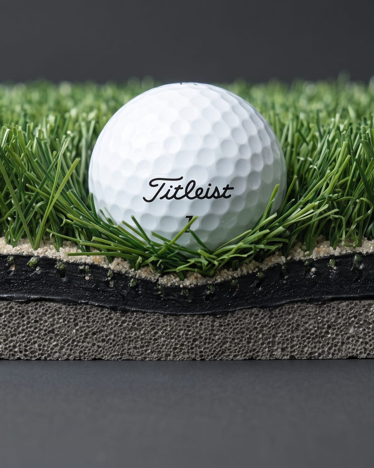 The Result, cutaway view of the Riviera Grass turf system